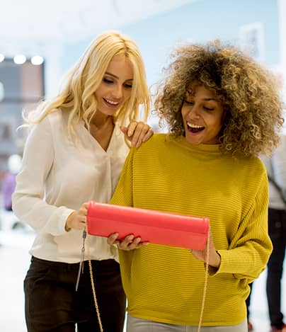 young-women-mall-shopping-care-card